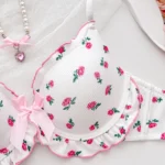 Floral Ruffled Bra with Bow — Image 3