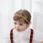 Baby 5-Piece Velvet Set with Bow — Image 2