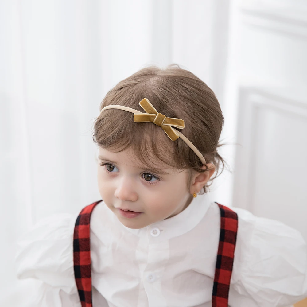 Baby 5-Piece Velvet Set with Bow