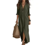 Oversized Long Sleeve Maxi Dress — Image 4
