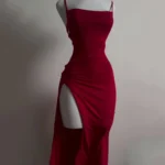 فستان سهرة طويل بفتحة — صورة 4