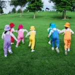 أفرول بناتي بحمالات بألوان زاهية — صورة 2