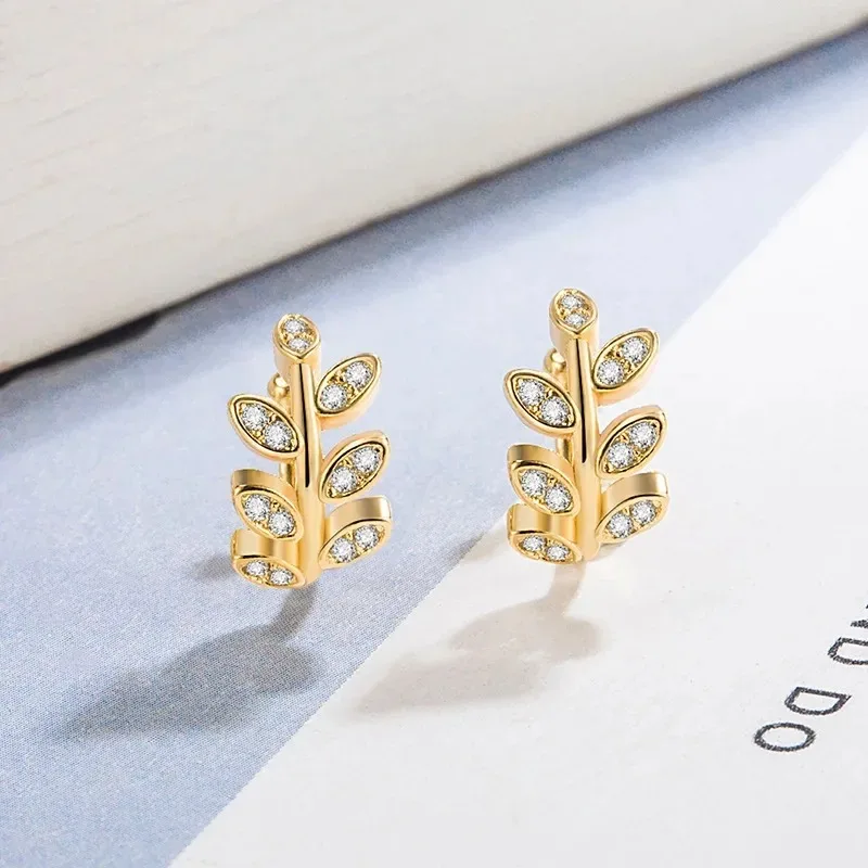 Leaf-Shaped Metal Ear Cuff