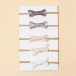 Baby 5-Piece Velvet Set with Bow