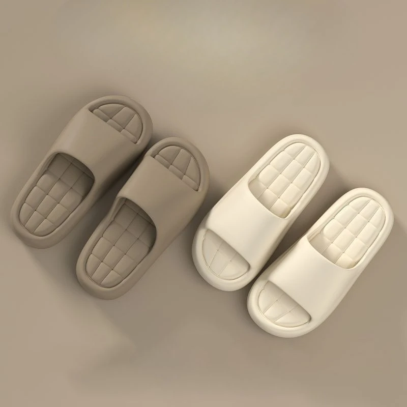Bath Slippers with Plush Sole