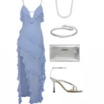 Solid Beach Dress with Ruffles — Image 5