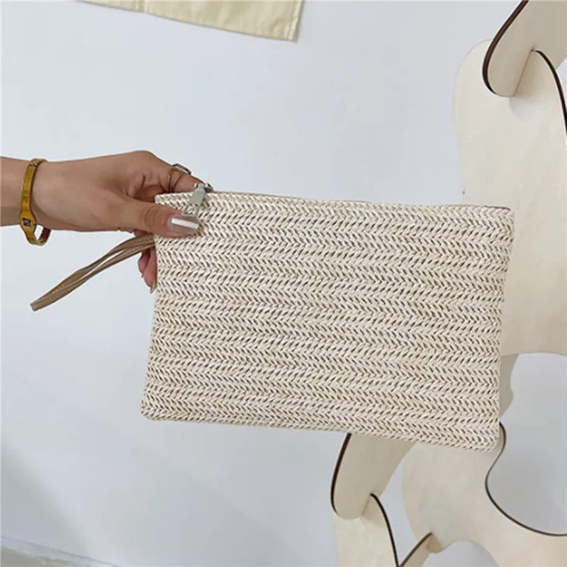 Small Woven Handbag with Handle