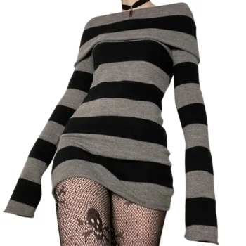 Bodycon Striped Mini Dress