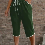 Plus Size Color-Block Cropped Pants — Image 3