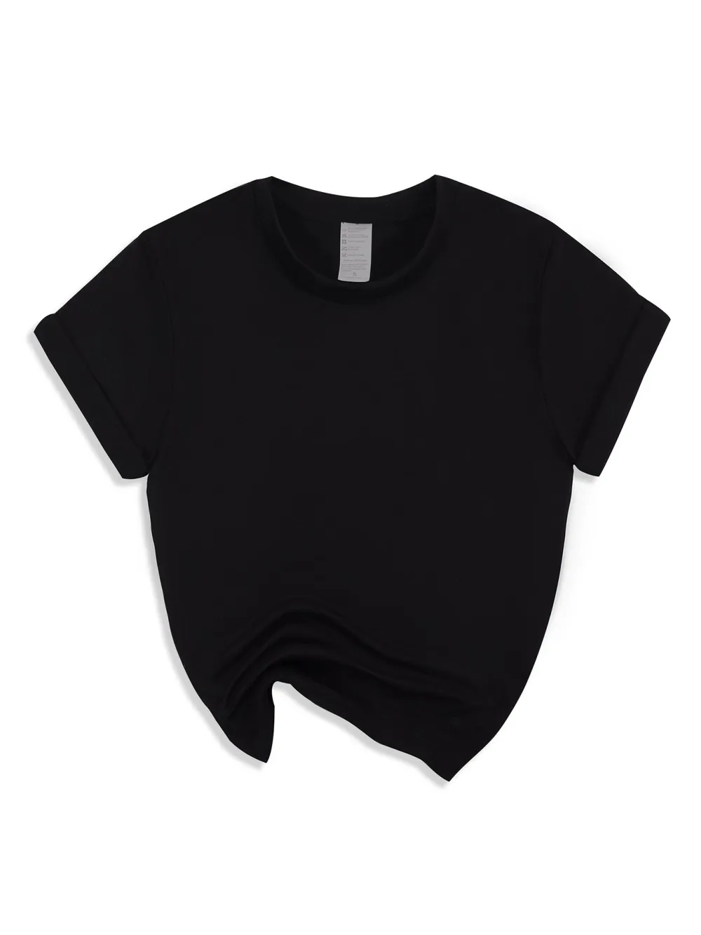 Casual Solid Short Sleeve T-Shirt — Image 24