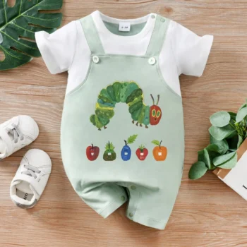 Newborn Short Sleeve Summer Jumpsuit