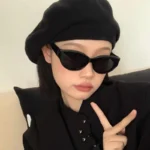نظارة شمسية بيضاوية بطراز كلاسيكي — صورة 5