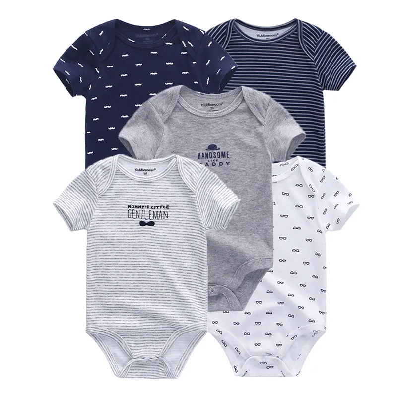 Newborn 5-Piece Short Sleeve Romper