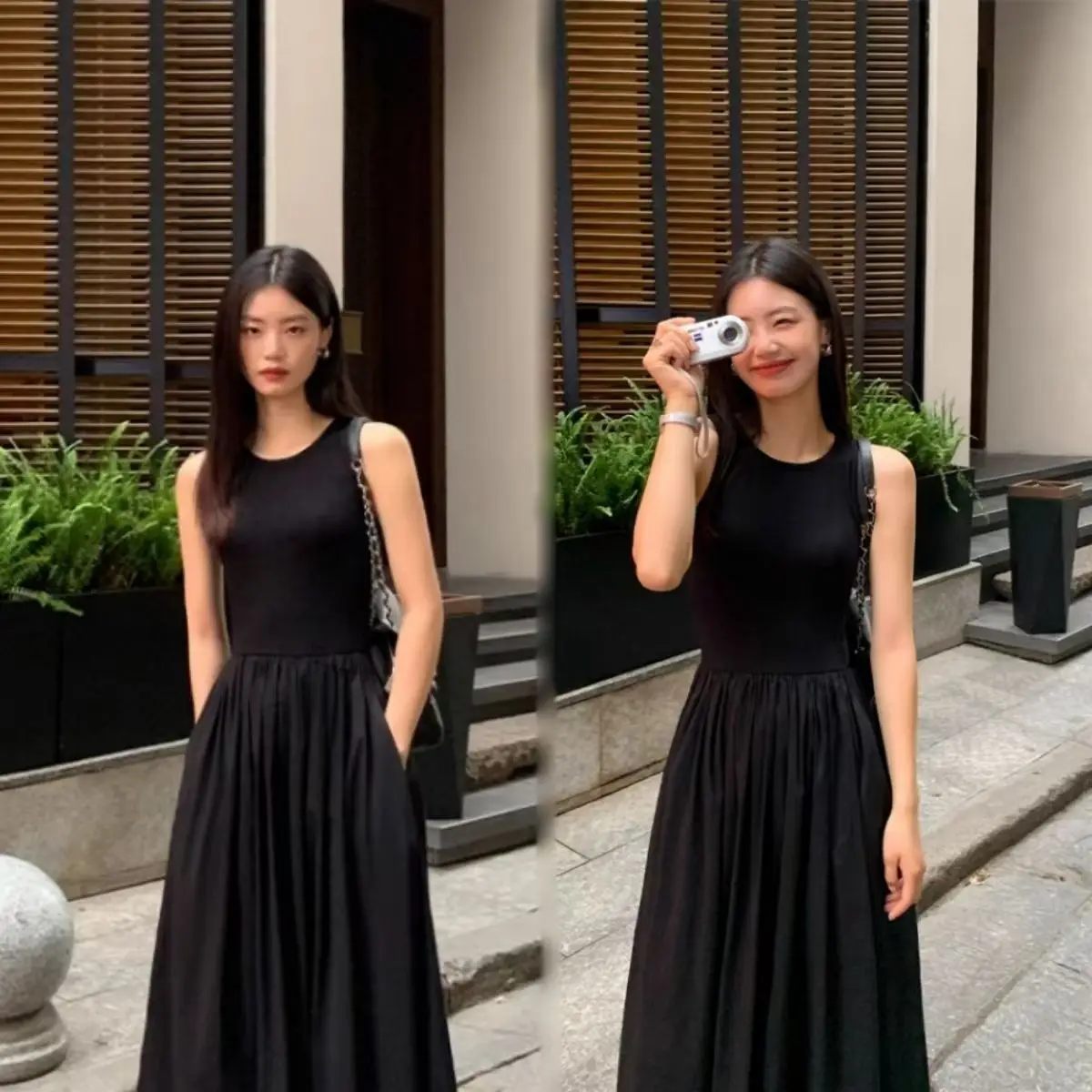 Classic Black Maxi Dress
