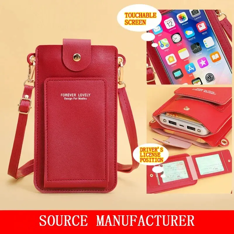 Women's Soft Wallet with Touchscreen Window