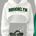 Girls' 3-Piece Set with Cropped Hoodie — Image 3