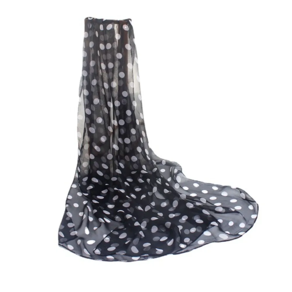 Polka Dot Chiffon Scarf — Image 28
