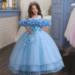 Girls' Elegant Long Dress — Image 6