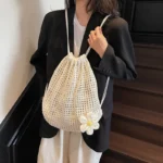 Large Bohemian Knit Shoulder Bag — Image 2