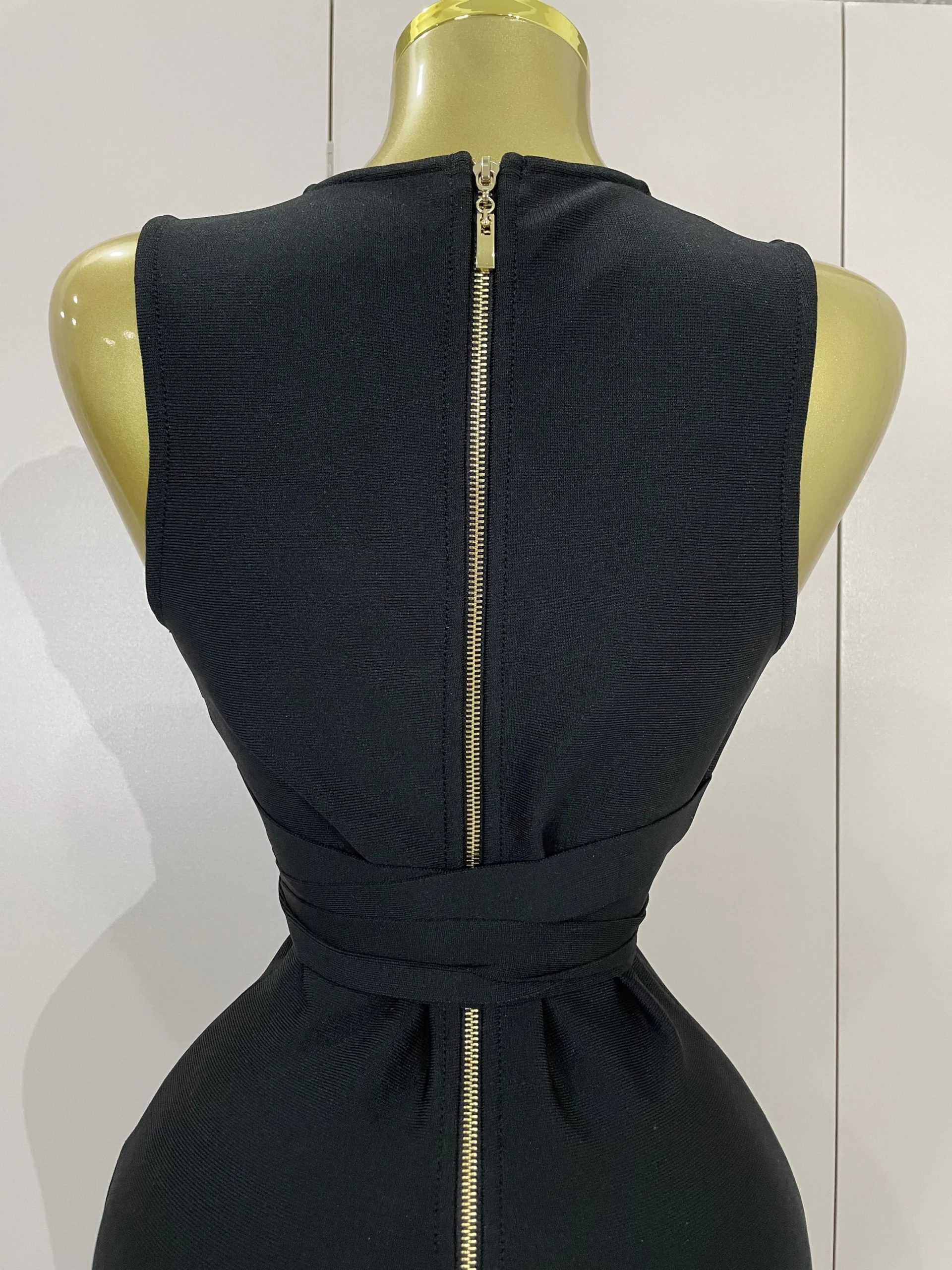 Bodycon Sleeveless V-Neck Dress — Image 16