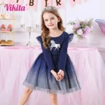 Girls' Long Sleeve Autumn Dress — Image 3