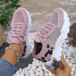 Lightweight Leopard Print Sneakers — Image 4