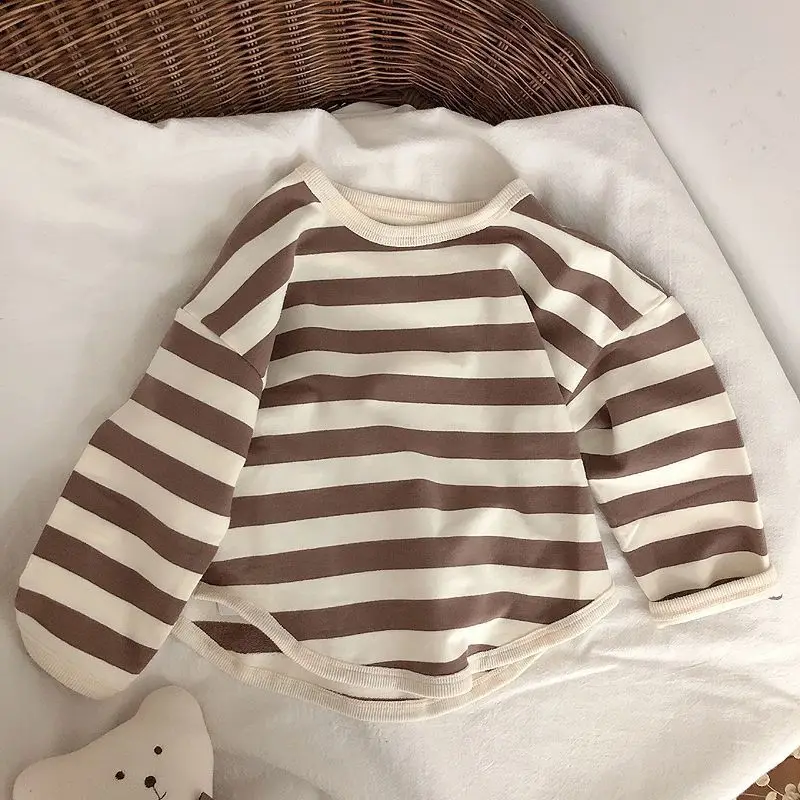Girls' Long Sleeve Striped T-Shirt