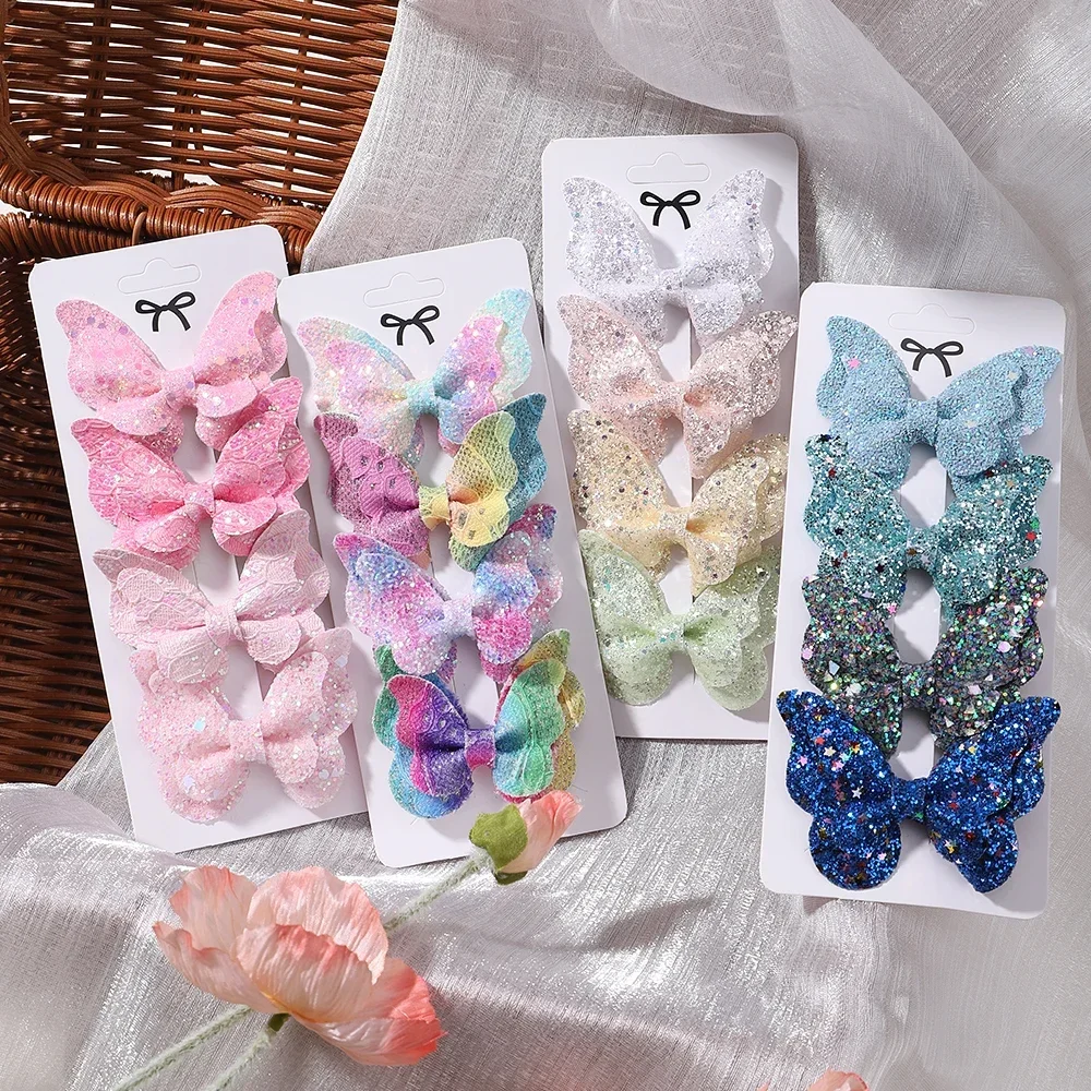 4-Piece Butterfly Sequin Hair Clip Set — Image 14