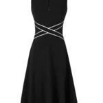 Vintage Sleeveless Summer A-Line Formal Dress — Image 3