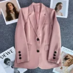 Elegant Long Blazer for a Work Look