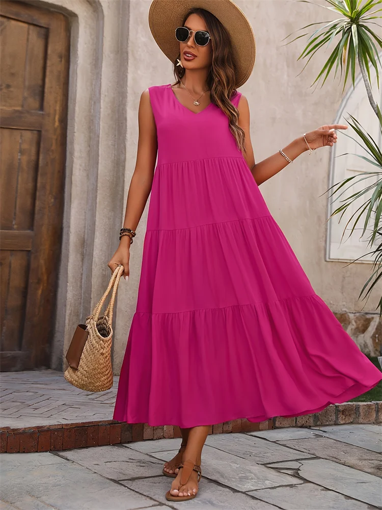 Elegant Yellow Summer Dress