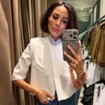 بليزر قصير بقصّة غير متماثلة وأكمام قصيرة — صورة 5