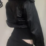 Classic Faux Leather Jacket — Image 4