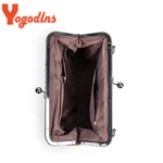 Soft Leather Handbag with Clasp — Image 5