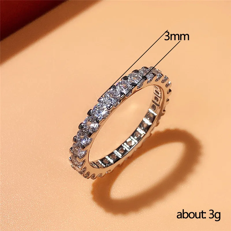Thin Ring with Shiny Zircon
