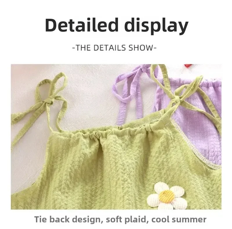 Girls' Floral Set with Vest — Image 14