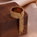 خاتم بسلسلة وشراشيب قابل للتعديل — صورة 2