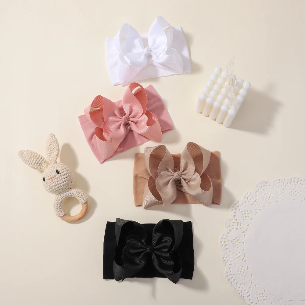 Baby Headband Set with Soft Bows