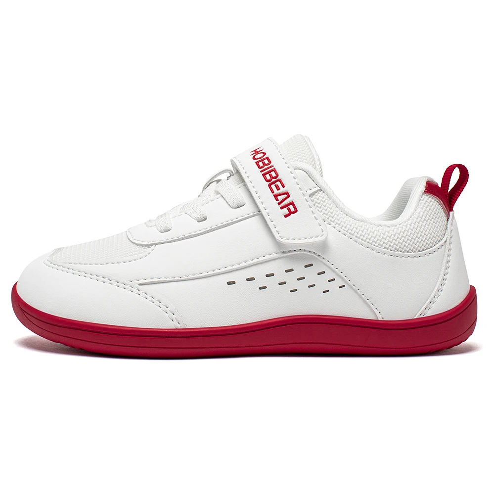 Kids' Minimalist Faux Leather Mesh Sneakers