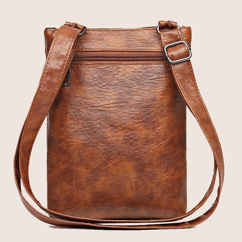 Layered Soft Leather Shoulder Bag