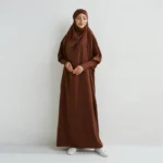 Prayer Abaya with Hood and Ruffled Sleeves — Image 3