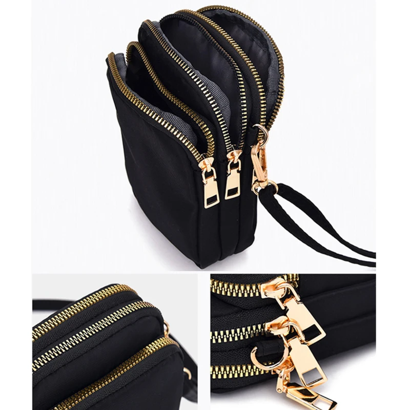 Small Phone Shoulder Bag with Zipper — Image 13