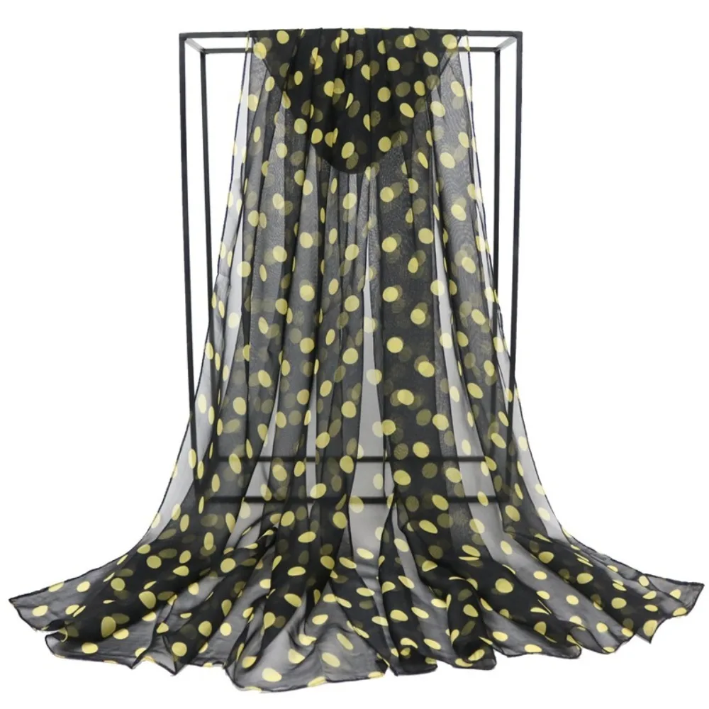 Polka Dot Chiffon Scarf — Image 19