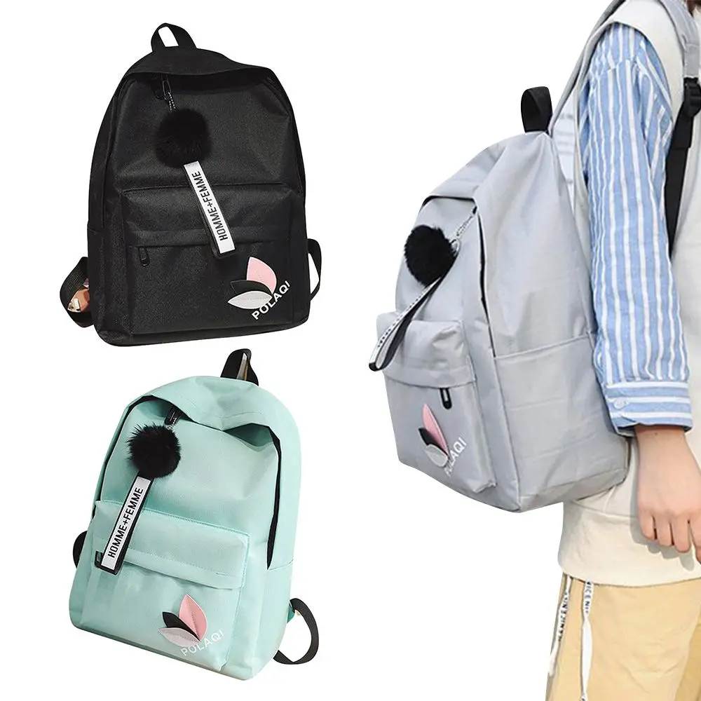 Spacious Leaf Print Backpack