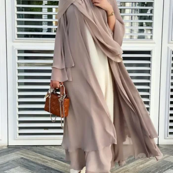 Kimono-Style Chiffon Cardigan