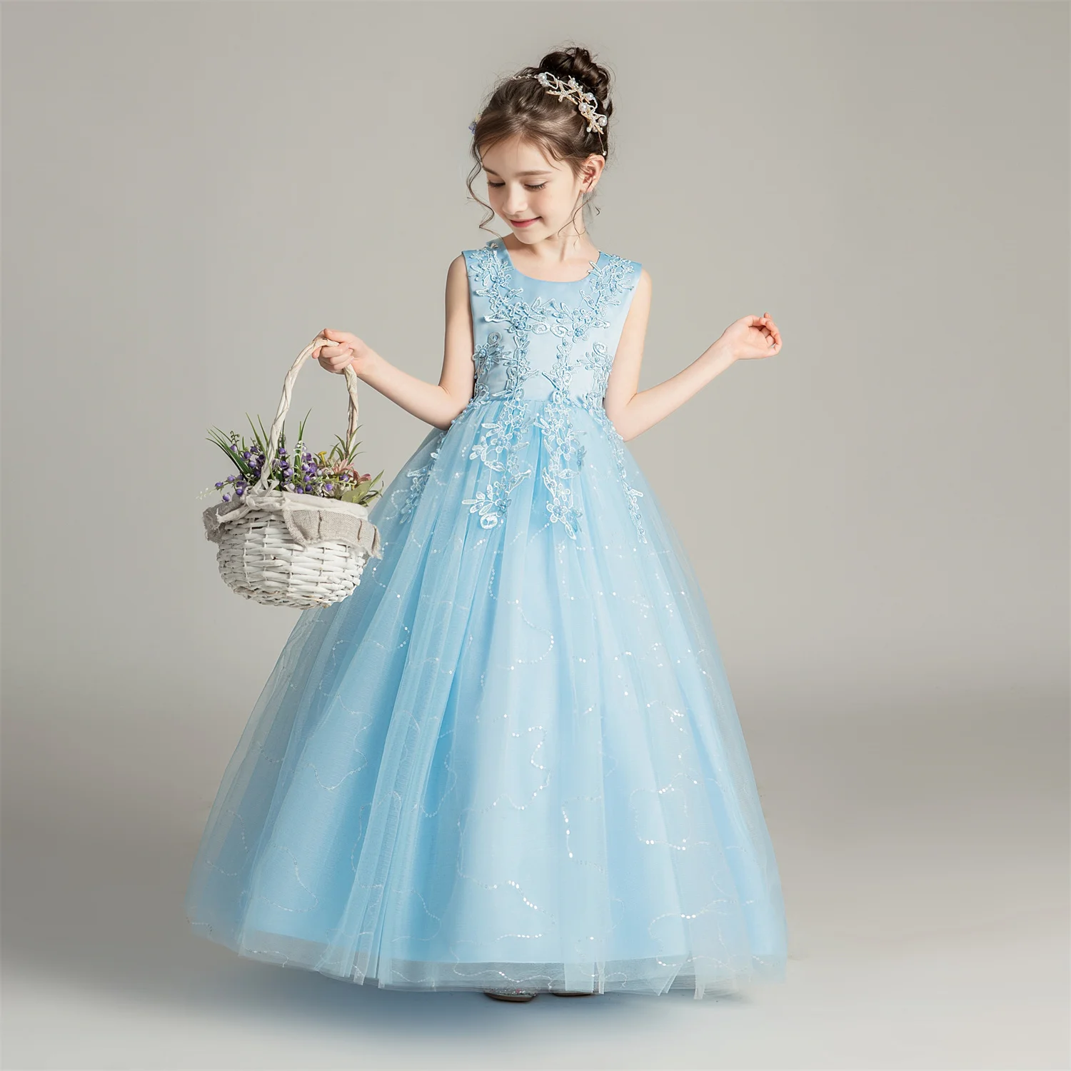 Girls' Lace Party Dress