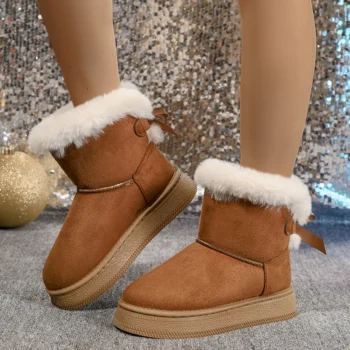 Elegant Winter Boots with Bow
