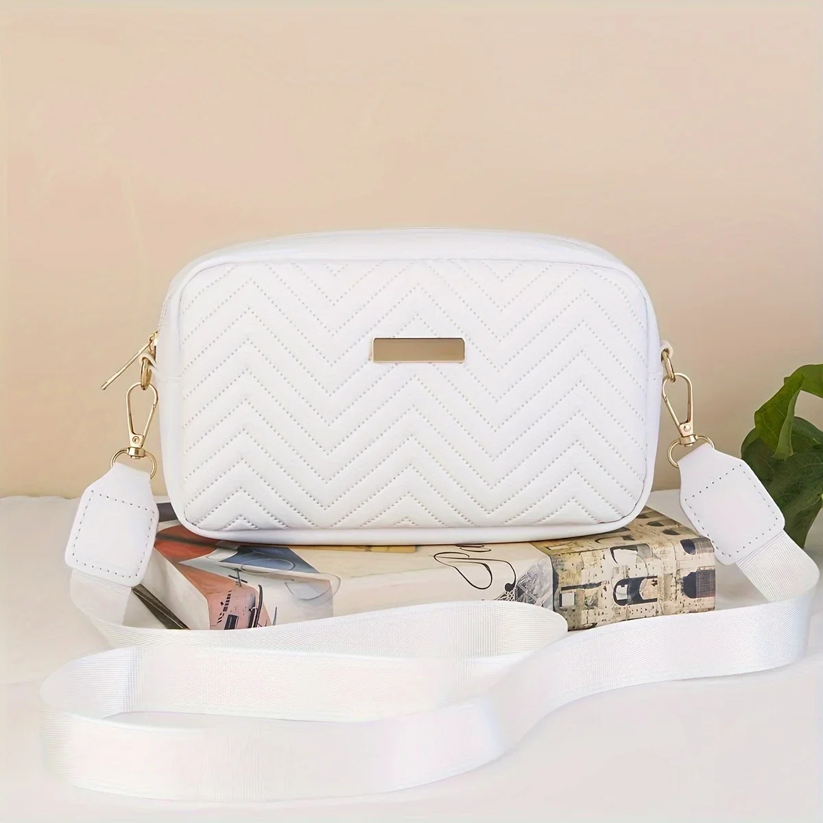 Small Padded Crossbody Bag with Wallet
