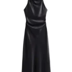 Strappy Satin Midi Dress — Image 6