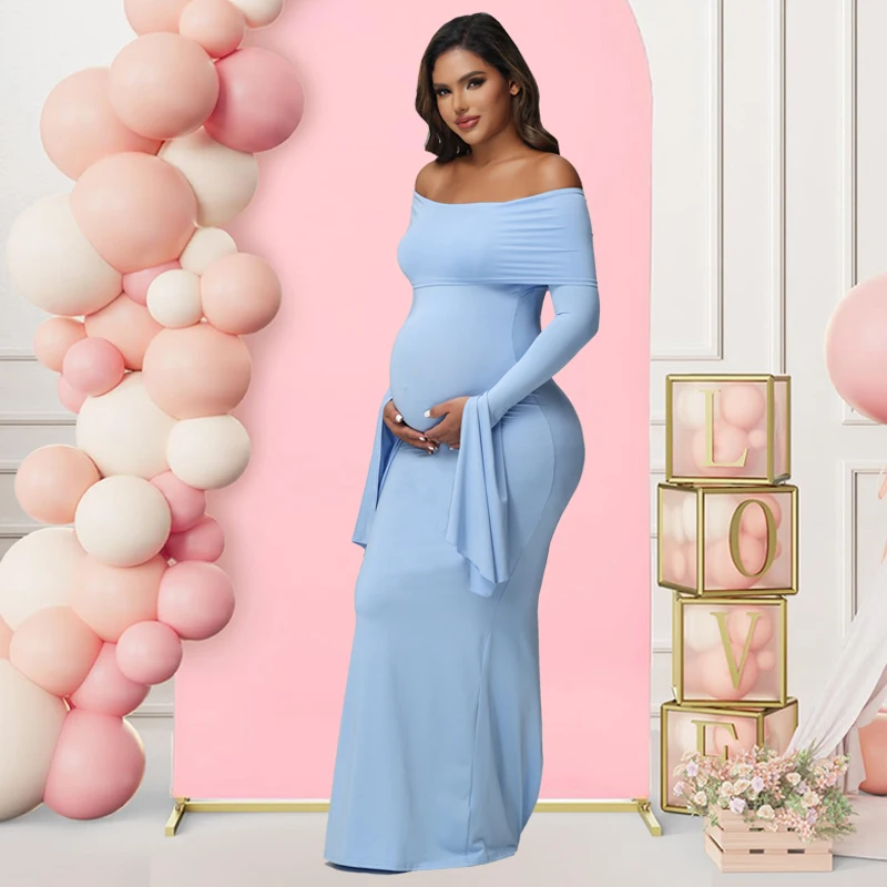 Maternity Off-Shoulder Dress